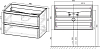 Тумба под раковину Vincea Vico 100 см VMC-2V100RW