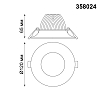 Встраиваемый светодиодный светильник Novotech Spot Glok 358024