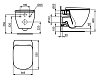 Инсталляция Grohe Rapid SL c безободковым унитазом Ideal Standard Tesi Rimless, крышка микролифт, клавиша хром, комплект