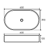 Раковина накладная Aqueduto Espiral ESP0230 серый