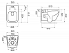 Инсталляция Geberit Duofix Deltaс безободковым унитазом BelBagno Alpina BB10100CHR, сиденье микролифт, клавиша хром, 458.149.21.1/BB10100CHR/BB309SC