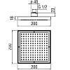 Душ верхний Nobili AD139/17CCR хром