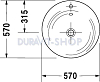 Раковина 57x57 Duravit Starck-1 0405570000