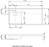 Раковина Aquaton Лондри 105 1A72833KLH01L, левая белая