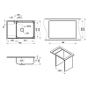 Кухонная мойка Point Этна 78 7PN3012AL серый