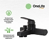 Смеситель для ванны с душем OneLife P02-511b черный