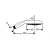 Ручной душ 100 mm Hansgrohe Raindance E 28502000