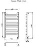 Полотенцесушитель электрический Ника Trapezium ЛТ Г2 100/40 прав хром