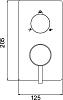 Смеситель RGW Shower Panels SP-43-01 с внутренней частью для душа