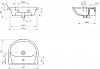Мебельная раковина Cersanit Эрика 55 UM-ERI55/1