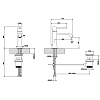 Смеситель для раковины Gessi Mimi 31101#080, золото