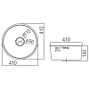 Кухонная мойка Arrow AG5511 серый