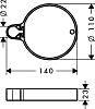 Мыльница Hansgrohe Cassetta C 28678000, хром