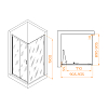 Душевой уголок RGW Passage 060813299-14 стекло прозрачное, профиль черный