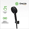 Смеситель для ванны с душем OneLife P02-300b черный