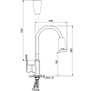 Смеситель для кухни РМС SL134GR-D-016F eco зеленый