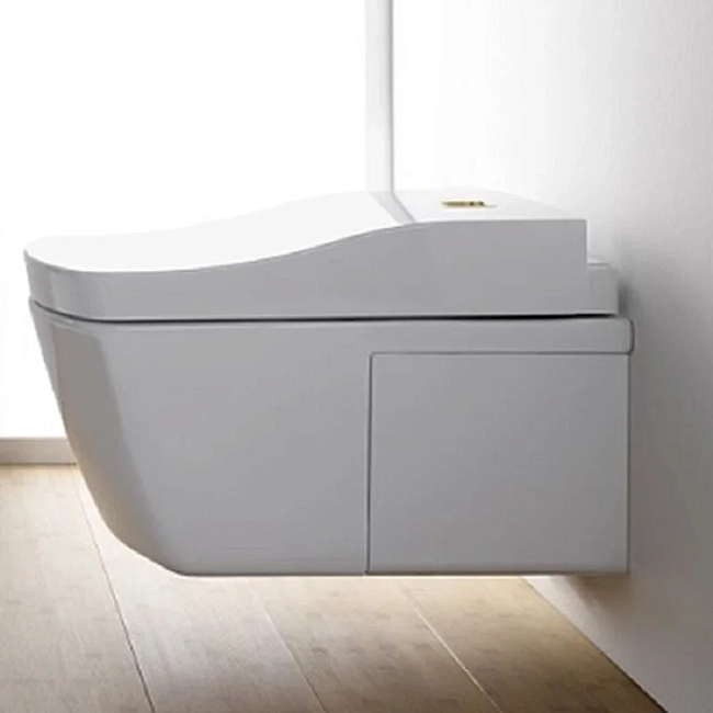 Электронный подвесной безободковый унитаз-биде Toto Neorest AC CW996PVD#NW1 CeFiONtect Tornado Flush с пультом ДУ, крышка микролифт Washlet TCF996RWG#NW1, белый