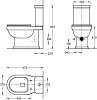 Унитаз-компакт Kerama Marazzi Pompei PO.wc.01, белый