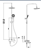 Душевая система Esko ST500 хром