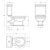 Унитаз-компакт BelBagno Boheme BB115CPR/BB115SC c сиденьем микролифт, белый