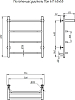 Полотенцесушитель электрический Тругор Пэк 6 П 60х50 R с полкой
