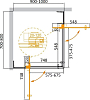 Душевой уголок 80х100 см Cezares SLIDER-AH-2-70/80-90/100-C-Cr, стекло прозрачное