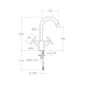 Смеситель для раковины Ramon Soler Rs Cross 6202 хром