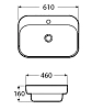 Раковина накладная BelBagno BB BB6052 белый