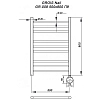 Полотенцесушитель электрический Grois Nile Найл П9 50/80 GR-008 бронза бронза