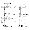 Инсталляция Geberit с безободковым унитазом AM.PM Spirit FlashClean C701700WH, с сиденьем микролифт, комплект 191894