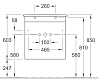 Тумба под раковину Villeroy&Boch Venticello A92301DH+412460R1 белый