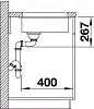 Кухонная мойка Blanco Subline 160-U 523396 антрацит