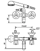 Смеситель для ванны с душем Mofem 141-0011-01 хром