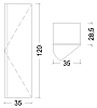 Шкаф-пенал Armadi Art Capolda 849-120-D коричневый