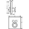 Смеситель для душа Axor ShowerSolutions 36715670 черный