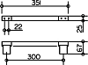 Поручень Keuco Plan 14907 хром