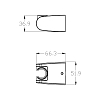 Держатель душа Lemark LM8083BL черный