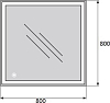 Зеркало BelBagno SPC-GRT-800-800-LED-TCH