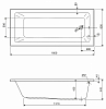 Акриловая ванна Cezares PLANE SOLO MINI-180-80-42-W37 180x80 см, белый