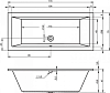 Акриловая ванна Riho Lusso 170х75 B007001005