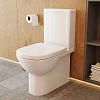 Унитаз-компакт Sanita Luxe Quadro WC.CC/Quadro/2-DM.Bidet/WHT.G/S1, крышка микролифт, цвет белый