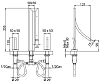 Смеситель для ванны Bandini Seta 7762400SN00 хром