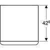 Шкаф 45 см Geberit Smyle Square 500.357.JR.1, пекан