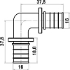 Угольник Stout SFA 0007 16 аксиальный