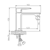 Смеситель для раковины Haiba HB10176 хром