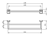 Полотенцедержатель Novaservis Novatorre 12 0224.0 хром