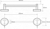 Держатель для полотенец Bemeta Omega 104104012 (35 см) хром