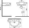 Раковина Bien Fracture FRLG06001VD1W3000 60 см