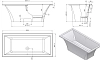 Ванна из искуственного камня Astra-Form Лотус 1010036 белый