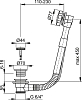 Слив-перелив Kaiser 8004/WBT-05